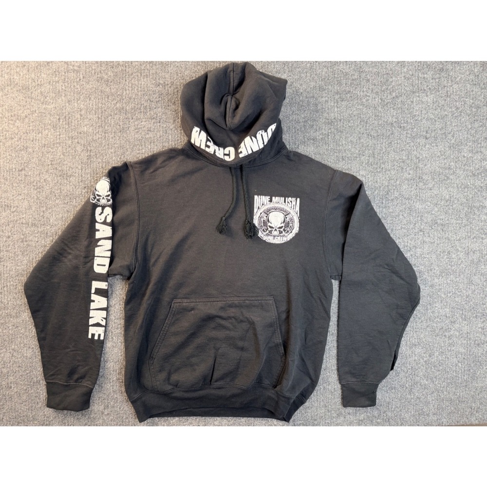 Port & Company Dune Mulisha Hoodie Small Black Graphic Fleece Pullover Sand Lake